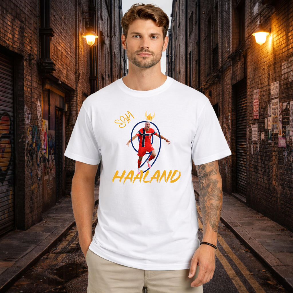 Haaland #9, World Cup Shirt, Norway, Viking Striker, Gift for Him, Gift for Her