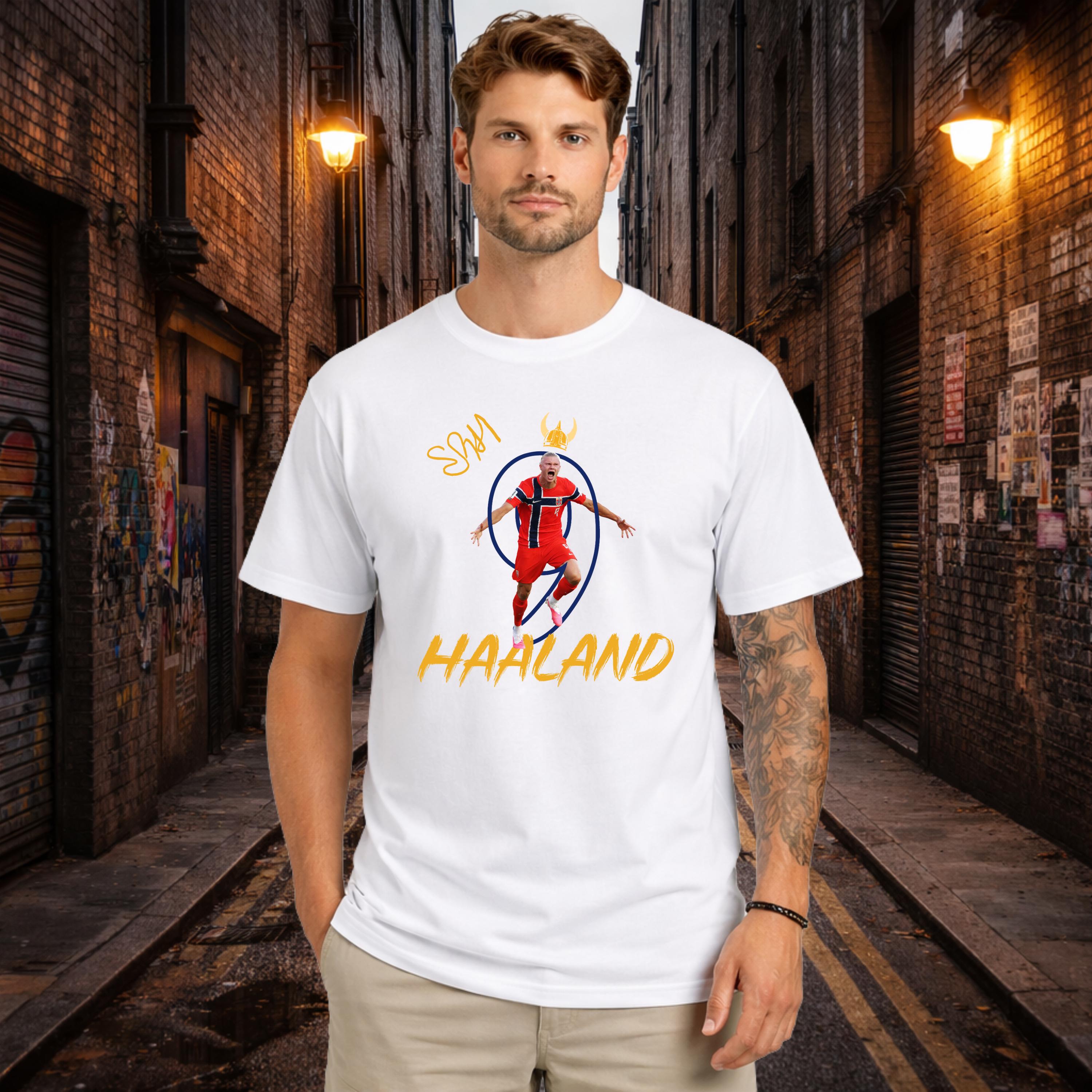 Haaland #9, World Cup Shirt, Norway, Viking Striker, Gift for Him, Gift for Her