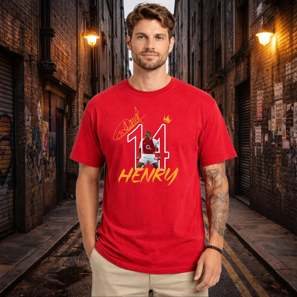 Thierry Henry #14 Shirt, King of London, AFC Legend, North London Forever, Gift for Him, Gift for Her