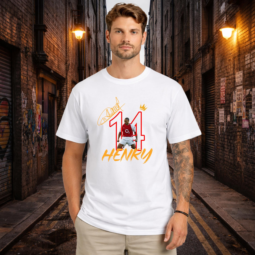 Thierry Henry #14 Shirt, King of London, AFC Legend, North London Forever, Gift for Him, Gift for Her