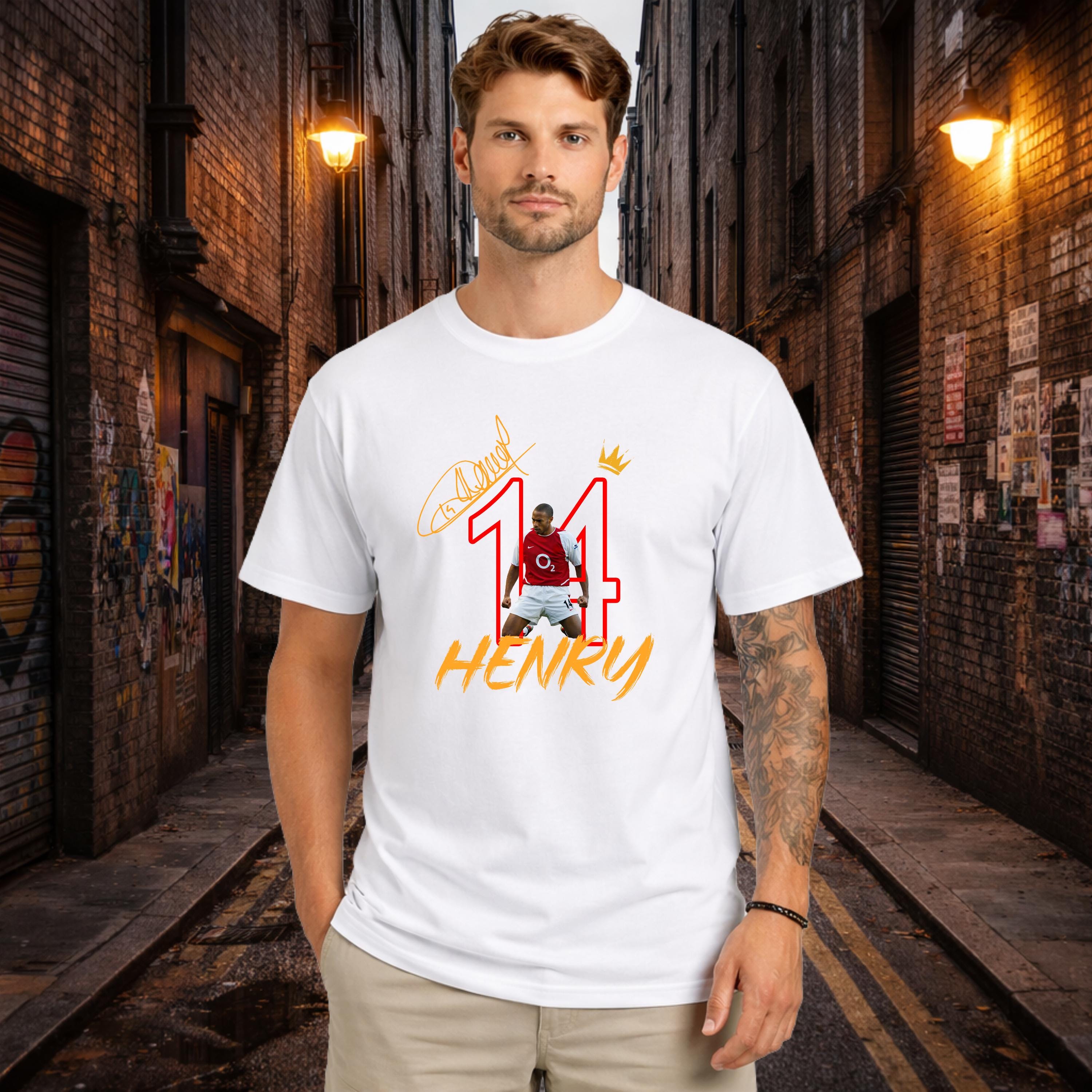Thierry Henry #14 Shirt, King of London, AFC Legend, North London Forever, Gift for Him, Gift for Her