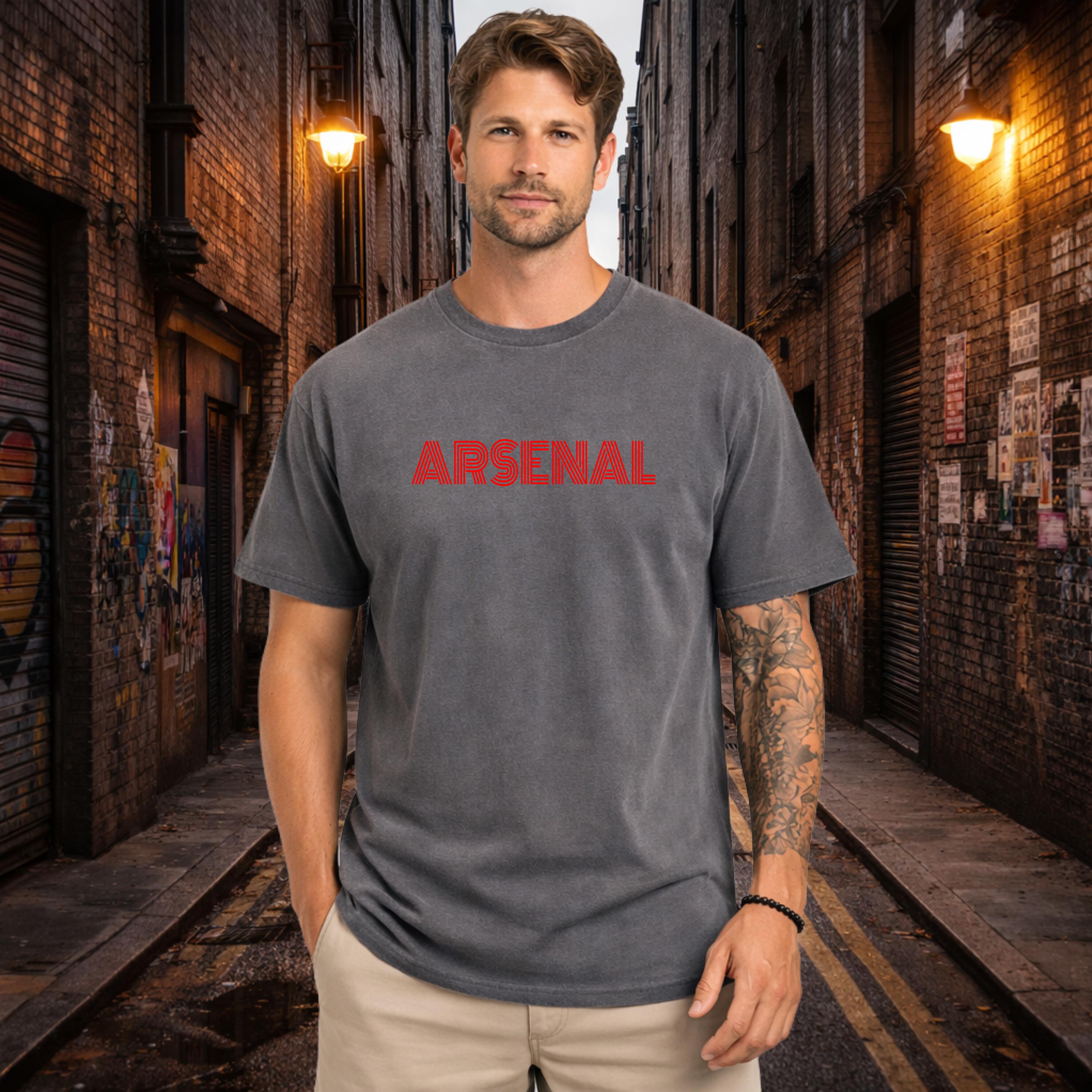 Arsenal Shirt, Retro Design, North London Football Supporter Tee, Retro Soccer Apparel, Champions of England