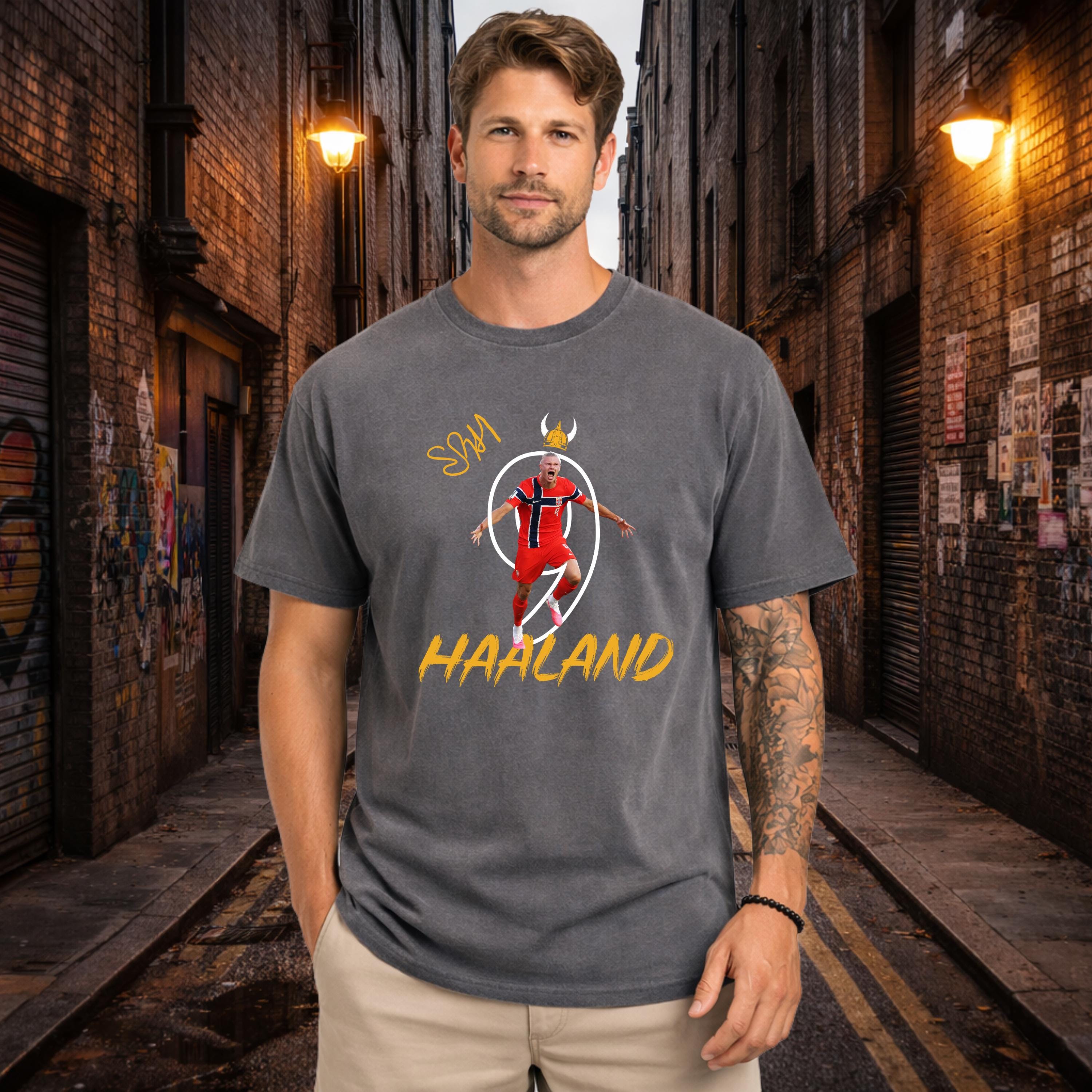 Haaland #9, World Cup Shirt, Norway, Viking Striker, Gift for Him, Gift for Her