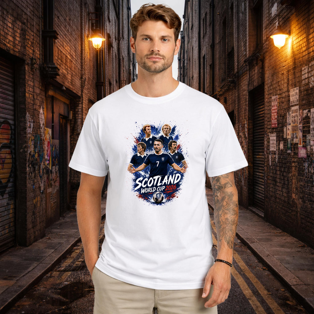 Scotland World Cup Shirt, World Cup 2026, Scotland Legends, Football T-Shirt, Gift for Him, Gift for Her