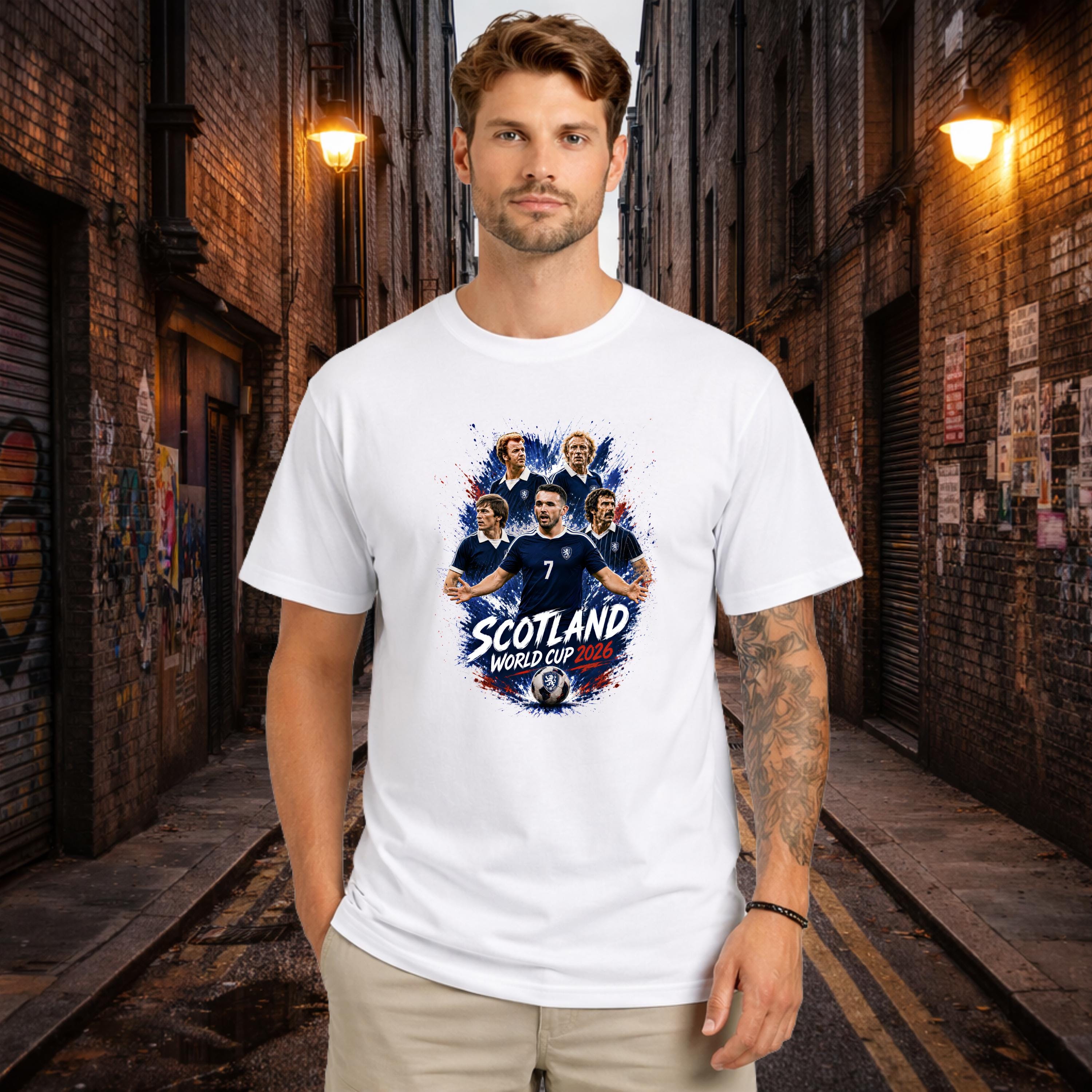 Scotland World Cup Shirt, World Cup 2026, Scotland Legends, Football T-Shirt, Gift for Him, Gift for Her