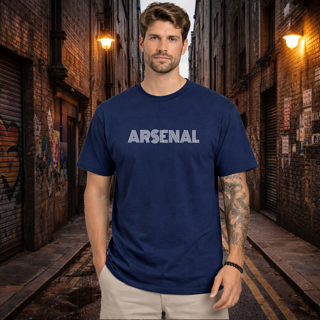 Arsenal Shirt, Retro Design, North London Football Supporter Tee, Retro Soccer Apparel, Champions of England