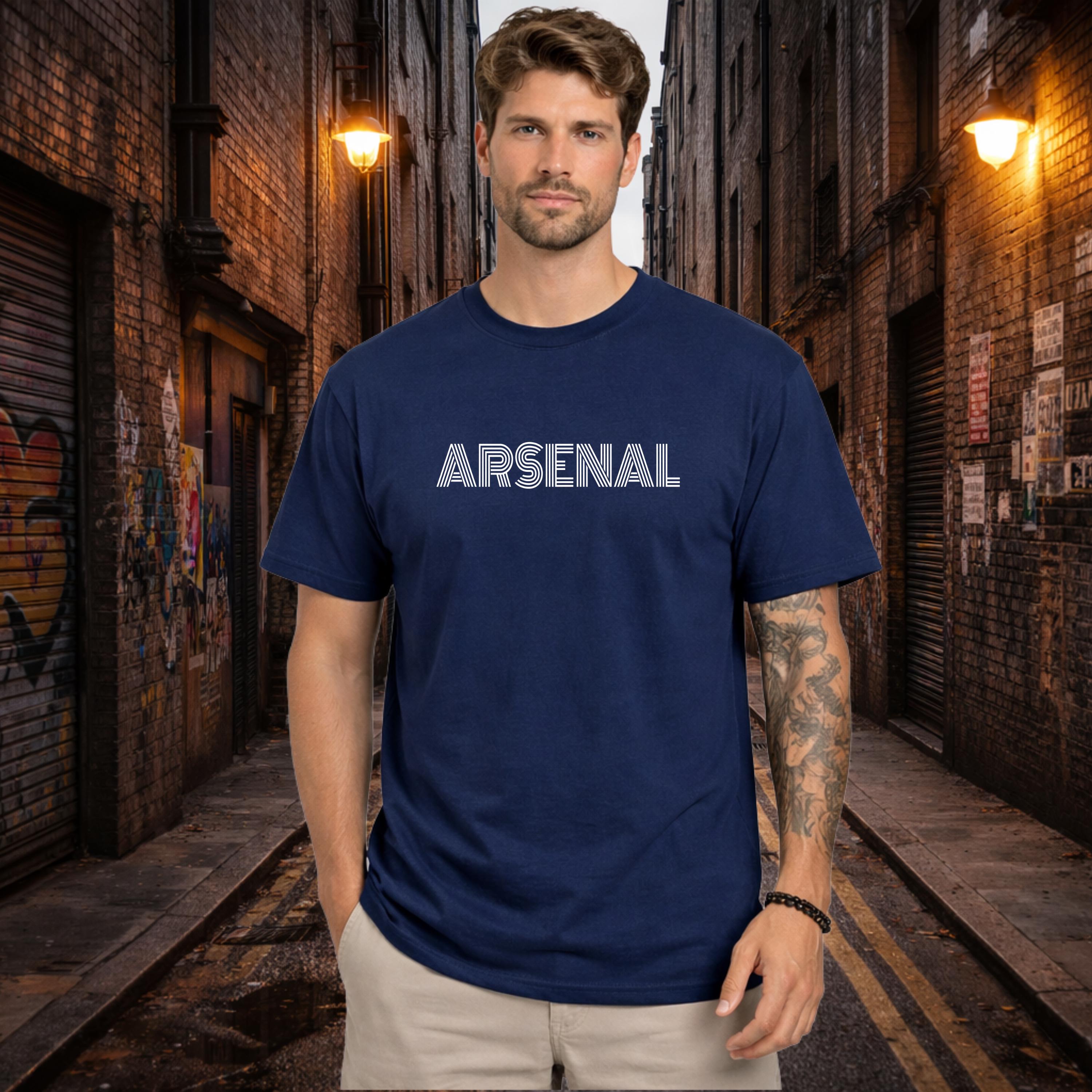 Arsenal Shirt, Retro Design, North London Football Supporter Tee, Retro Soccer Apparel, Champions of England
