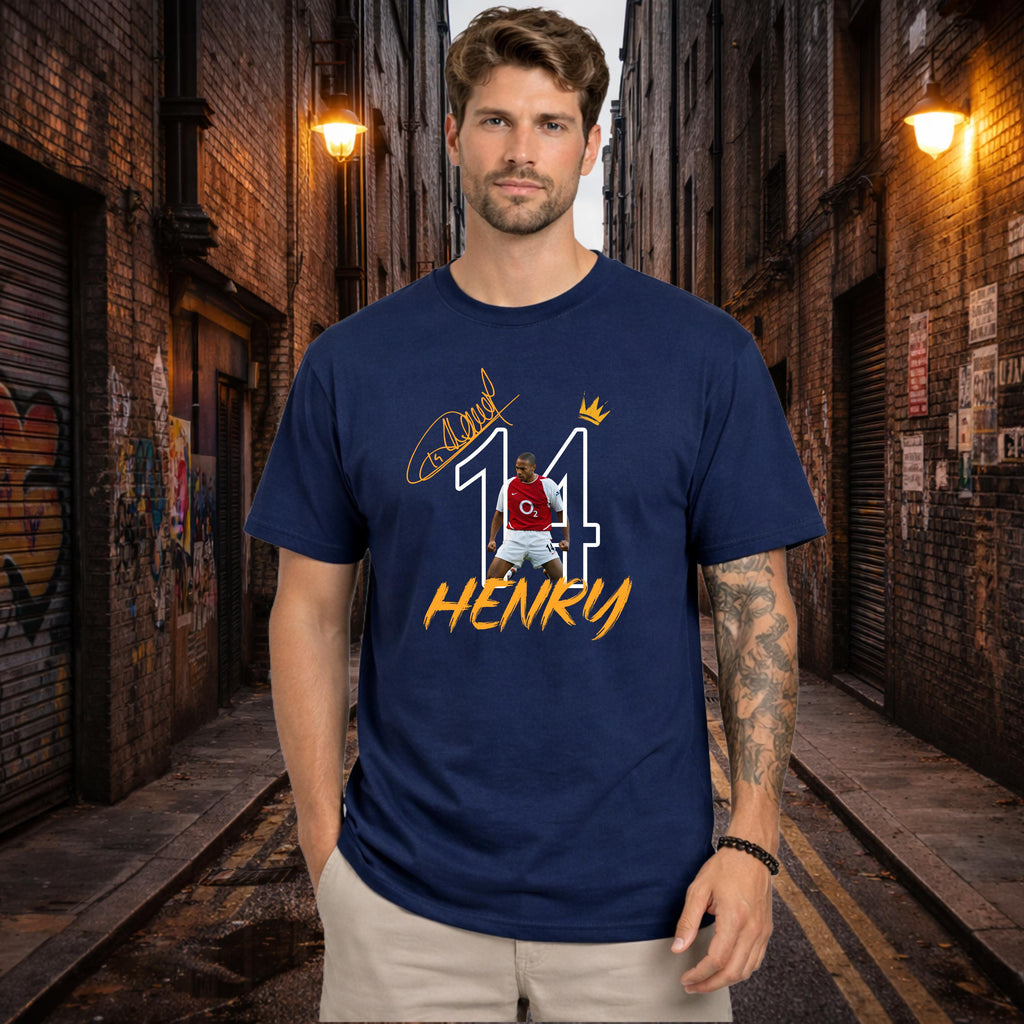 Thierry Henry #14 Shirt, King of London, AFC Legend, North London Forever, Gift for Him, Gift for Her