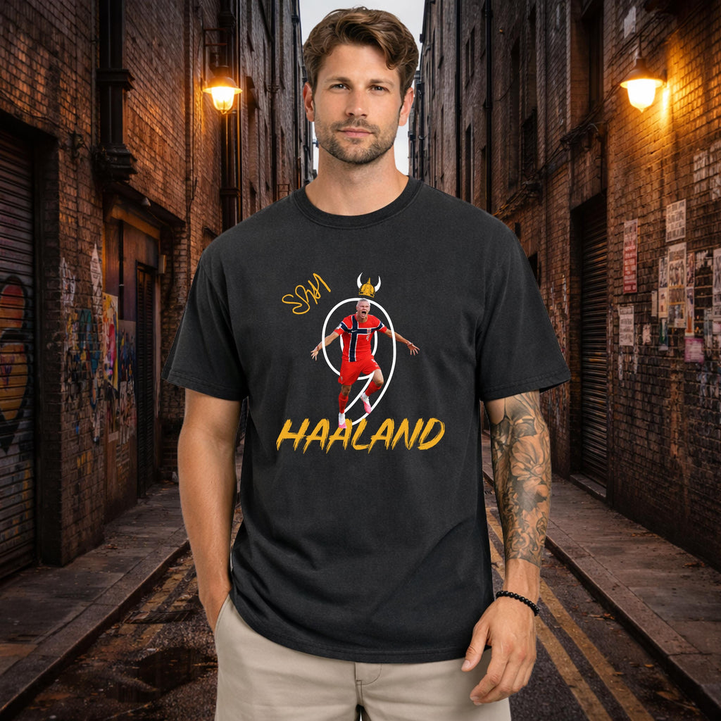 Haaland #9, World Cup Shirt, Norway, Viking Striker, Gift for Him, Gift for Her